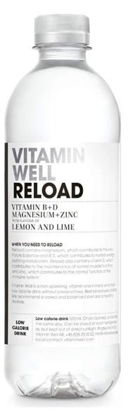 Vitamin Well Drink Reload Lemon and Lime 500ml Fashion