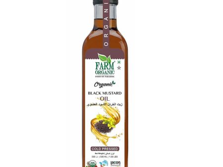 Farm Organic Gluten Free Black Mustard Oil - 500 ml Online Hot Sale