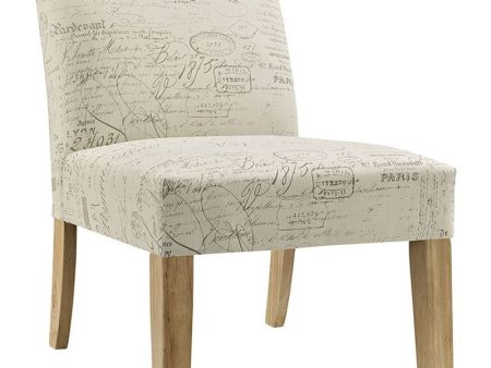 Auteur Fabric Side Chair in White For Cheap