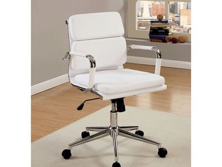 Mercedes White Small Office Chair For Cheap