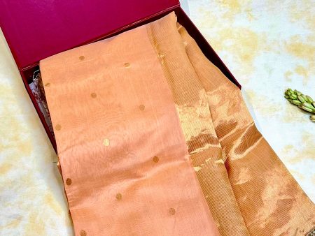 Handloom Cotton Silk Chanderi Saree - Mina Round Buta - Aboli Online Hot Sale