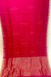 Handloom Silk Cotton Chanderi Saree - Star Motif - Maroon Cheap