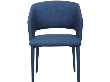 William Dining Chair Navy Blue Online now