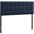 Lily Twin Fabric Headboard in Navy Online