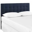 Lily Twin Fabric Headboard in Navy Online