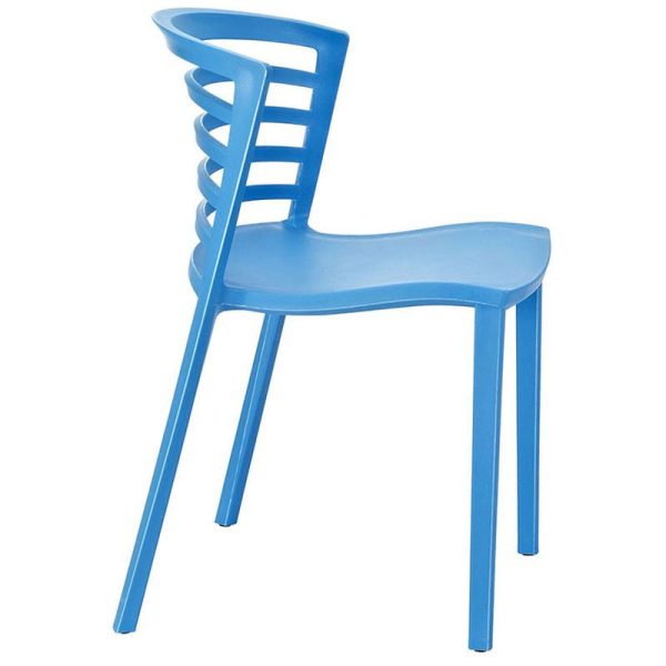 Curvy Dining Side Chair in Blue Online