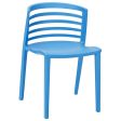 Curvy Dining Side Chair in Blue Online