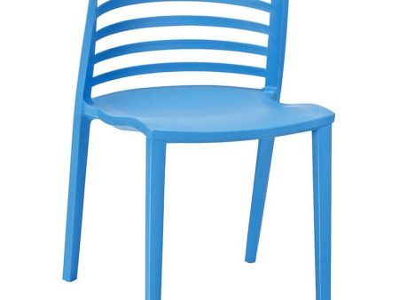 Curvy Dining Side Chair in Blue Online