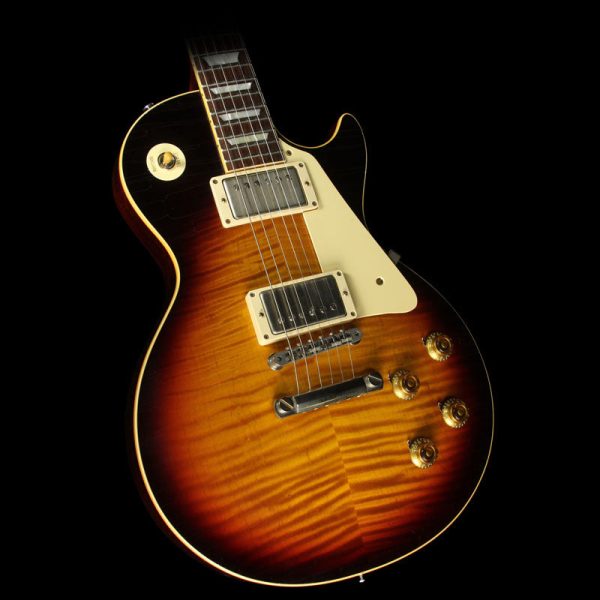 Used 2015 Gibson Custom Shop Murphy Aged True Historic 1959 Les Paul Reissue Electric Guitar Aged Vintage Dark Burst Hot on Sale