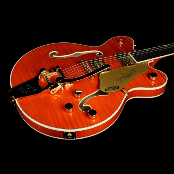 Used Gretsch G6620TFM Players Edition Nashville Electric Guitar with Bigsby Orange Stain Supply