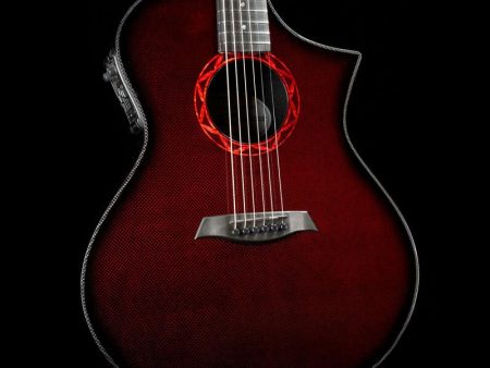 Composite Acoustics The GX ELE Narrow Neck Acoustic Wine Red Hot on Sale