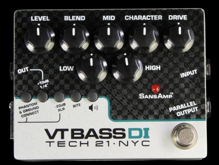 Tech 21 SansAmp VT Bass DI Electric Bass Effect Pedal For Cheap