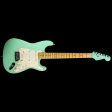 Used 1995 Fender American Standard Stratocaster Electric Guitar Surf Green with Matching Headstock For Sale