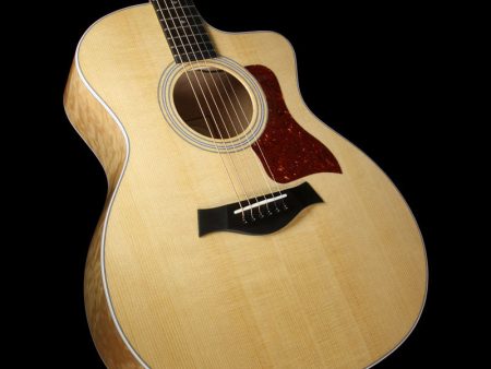 Taylor 214ce-QM DLX Grand Auditorium Acoustic Guitar Natural Hot on Sale